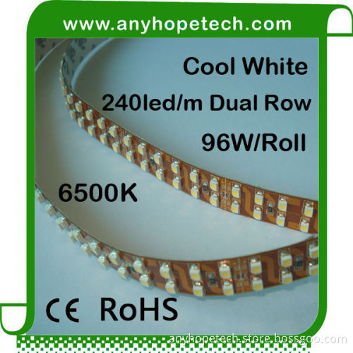 5Meter 240ledm dc24v lowest price cob flexible LED strip